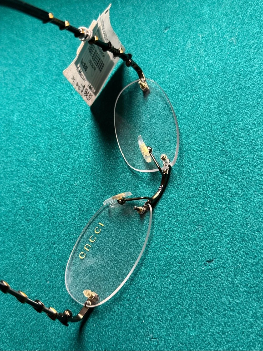 GUCCI GG0857OK RIMLESS FRAMES IN BRONZE BAMBOO